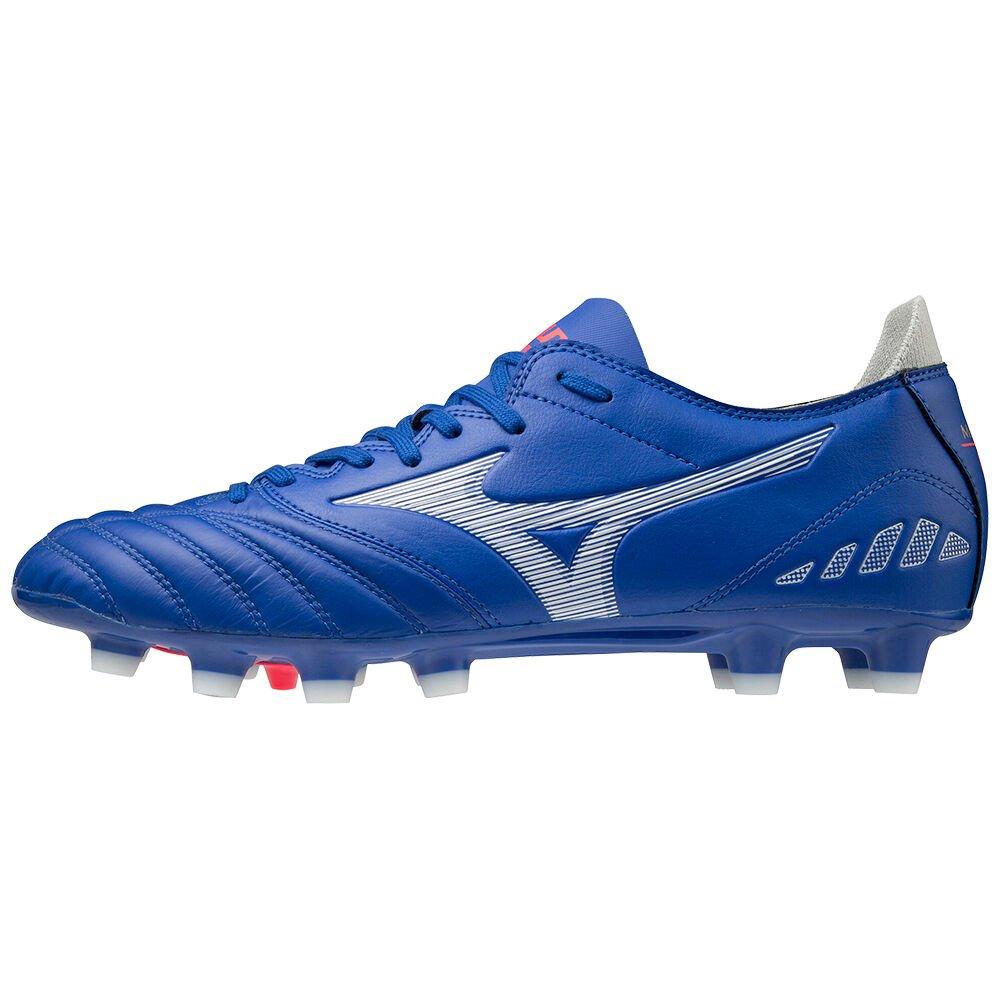 Men's Mizuno Football Boots Blue/White Morelia Neo 3 Pro Shoes - P1GA208325